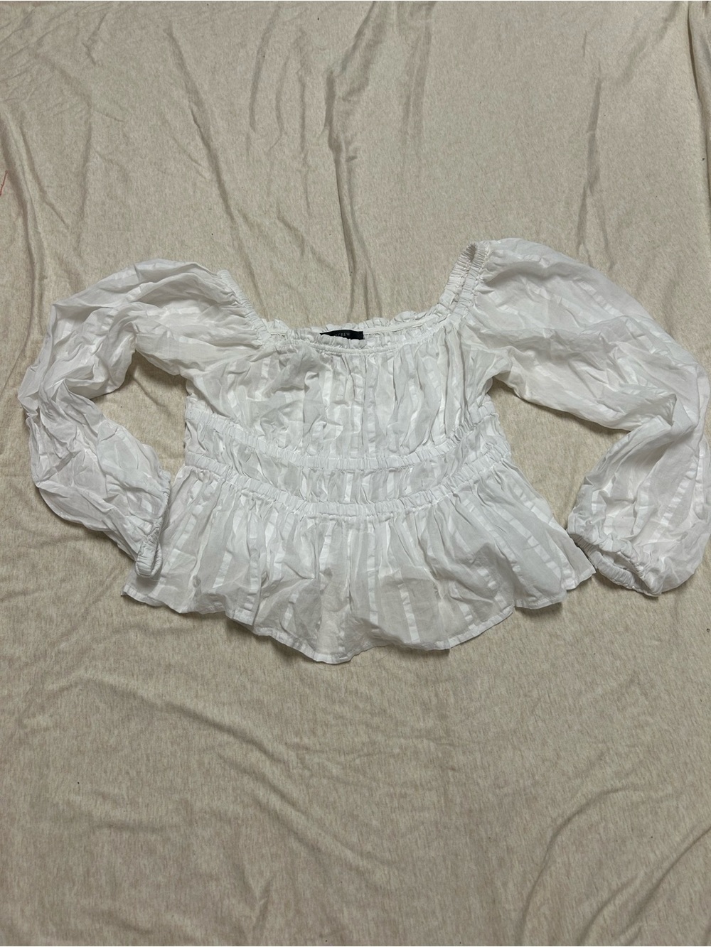 J. Crew Milkmaid Peasant Cottagecore Ruffle Shirt Renaissance Romantic Edwardian